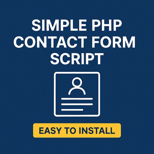 Product picture Simple PHP Contact Form Script for Business